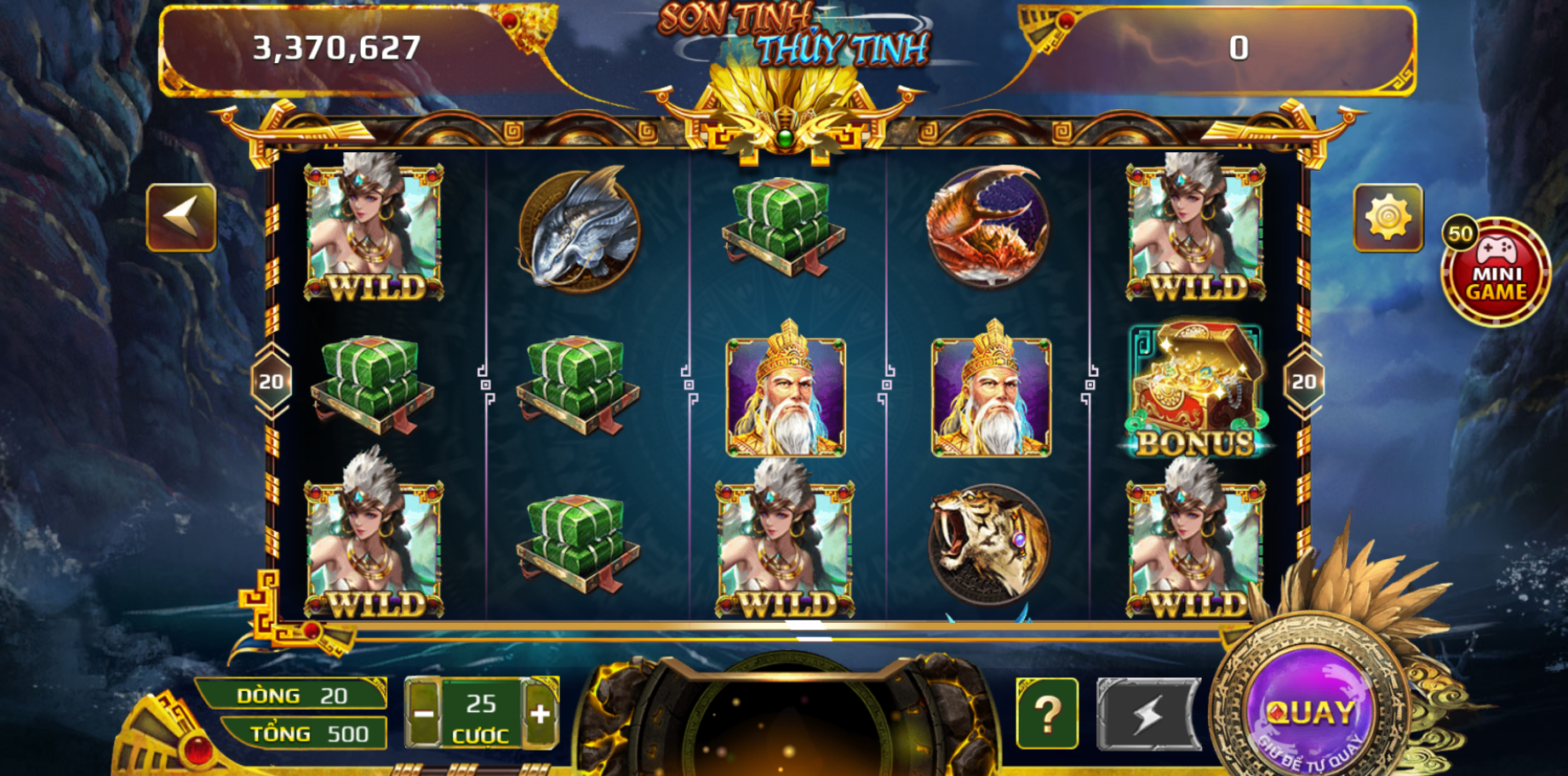 Luật chơi game nổ hũ Sơn Tinh Thủy Tinh